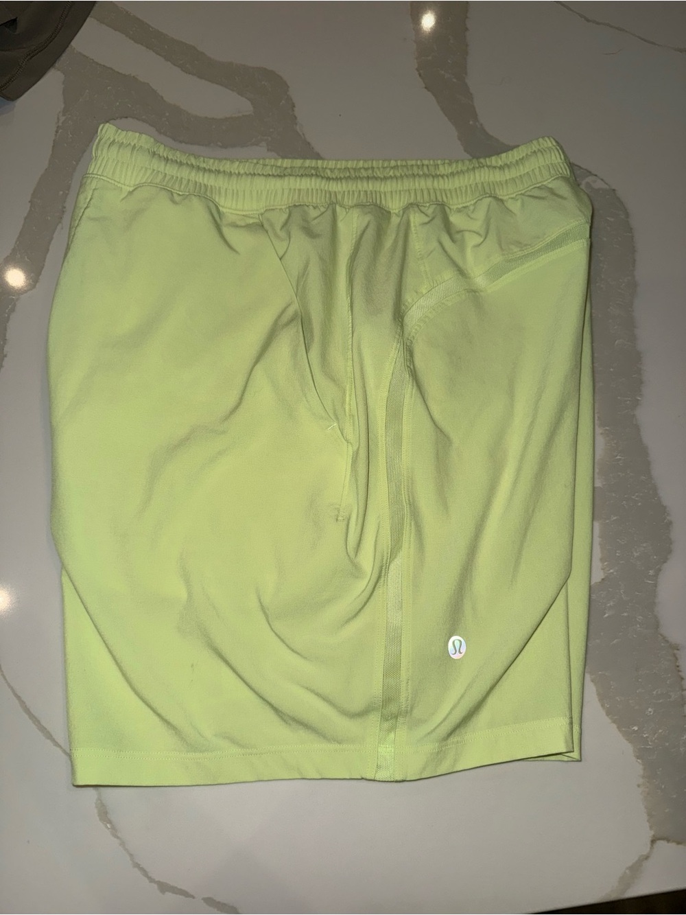 Lululemon Men’s Neon Lime Athletic Shorts 7” Inseam